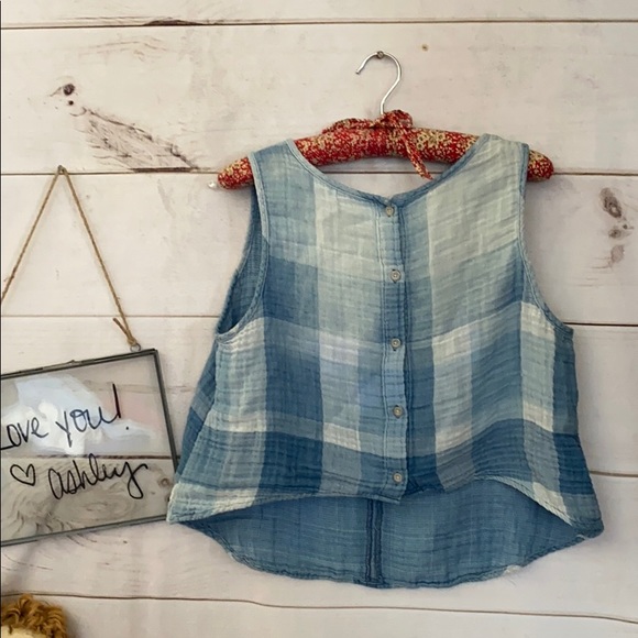 cloth & stone Tops - Cloth & Stone; Crop Top; Shirt; Blouse; L
